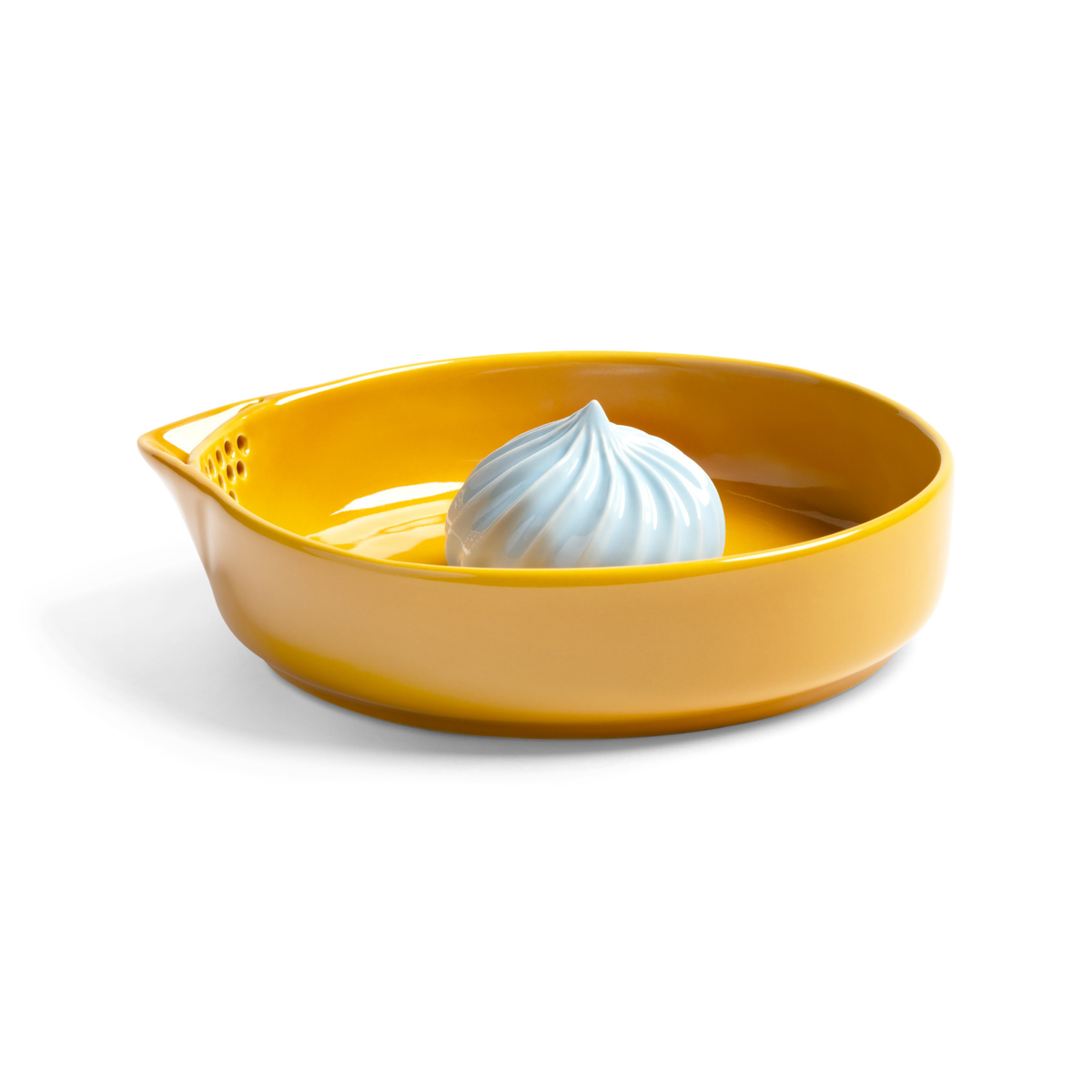 &klevering citruspers Pudding in geel