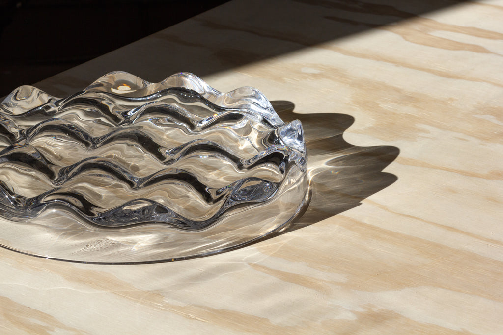 Matias Møllenbach Blister Bowl fruitschaal in glas, zijaanzicht