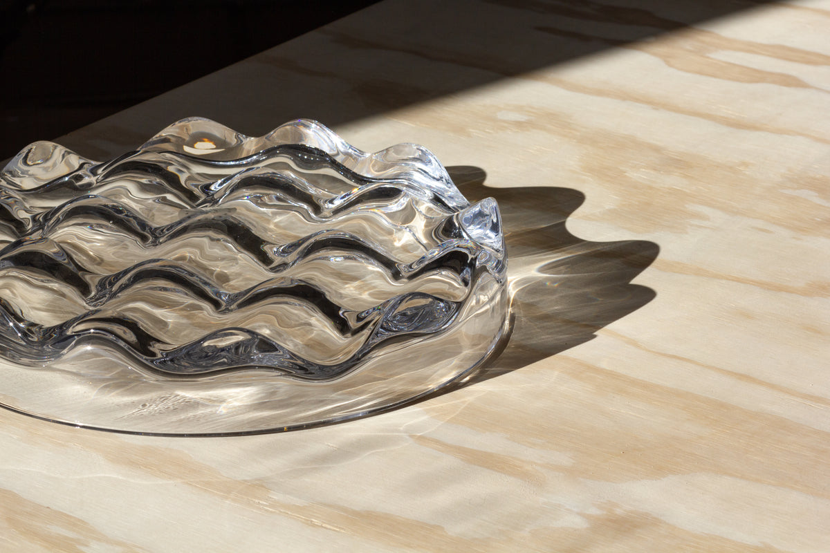 Matias Møllenbach Blister Bowl fruitschaal in glas, zijaanzicht