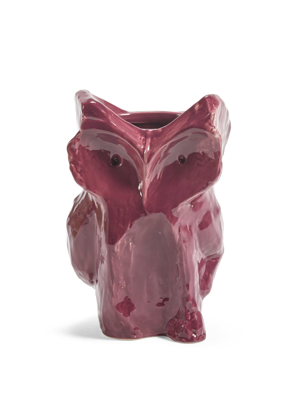 Serax vaas After Midnight uil XS in aubergine, ontwerp van Marni